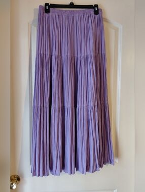 Vintage 80s Tiered Maxi Skirt